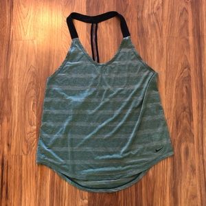 Women’s Nike Striped Racerback Running Singlet or Workout Top